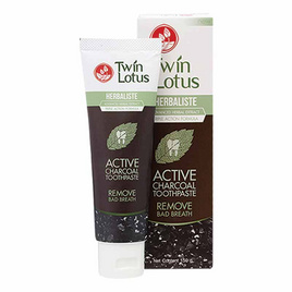 Twin Lotus Active Charcoal Toothpaste Herbaliste Triple Action 100g