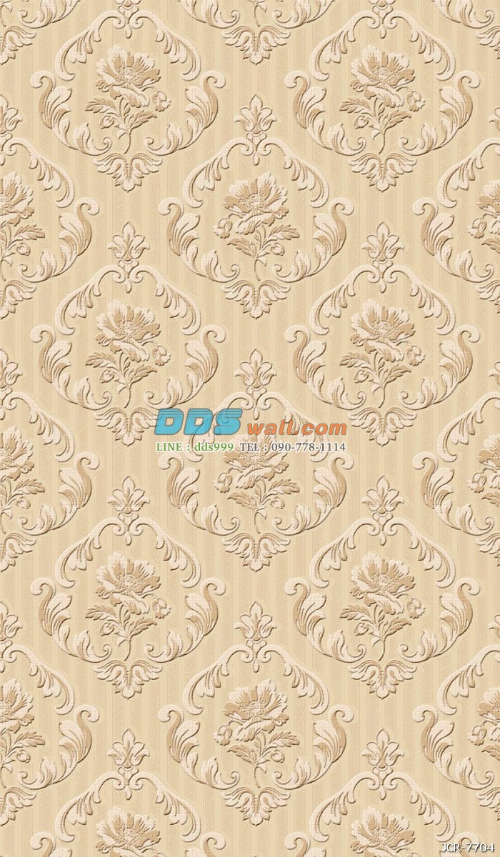 JCOE15-43 ลายหลุยส์ สีน้ำตาลครีม