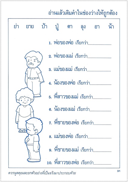 เสริมทักษะภาษาไทย