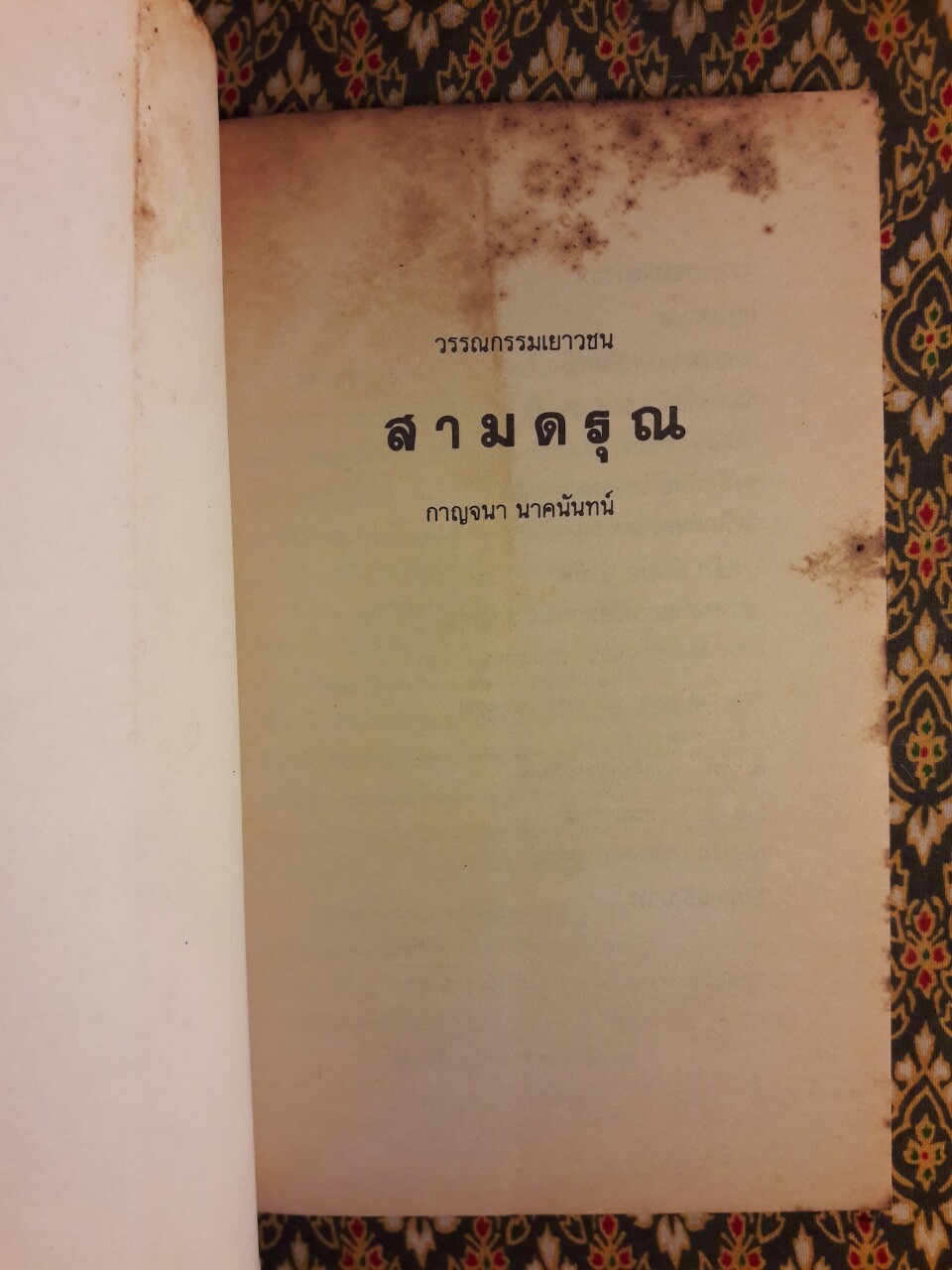 สามดรุณ “รางวัลชมเชย ประเภทหนังสือสำหรับเด็กระดับชั้นมัธยมศึกษาตอนปลาย เนื่องในงานสัปดาห์หนังสือแห่งชาติ ปี 2521”