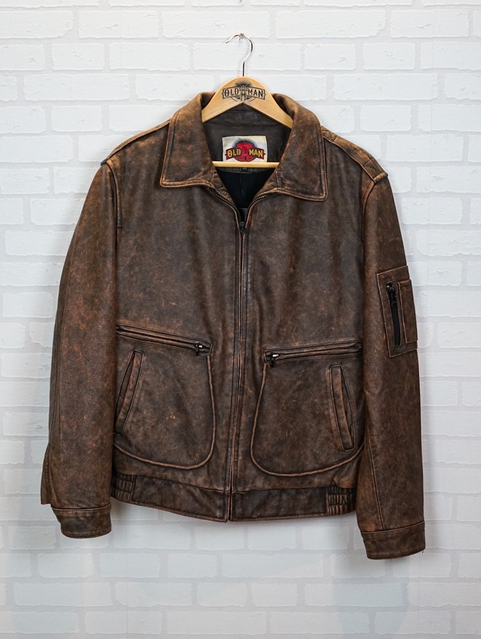 เสื้อหนังแท้ Over sea Jacket (สอบถามไซส์ก่อนสั่งซื้อ)