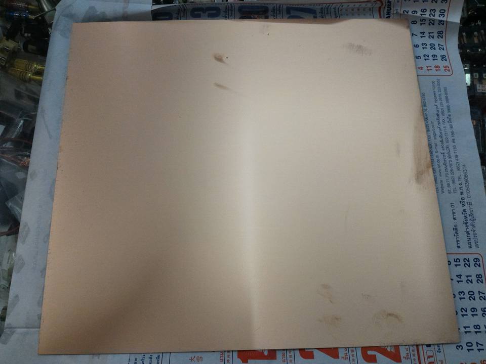 ขาย แผ่นปริ้น ชนิด ธรรมดาขนาด 12x12นิ้ว ทองแดงหน้าเดียว แผ่นปริ้นธรรมดา 12x12นิ้ว ราคา แผ่นล่ะ . . . . หน่วย บาท