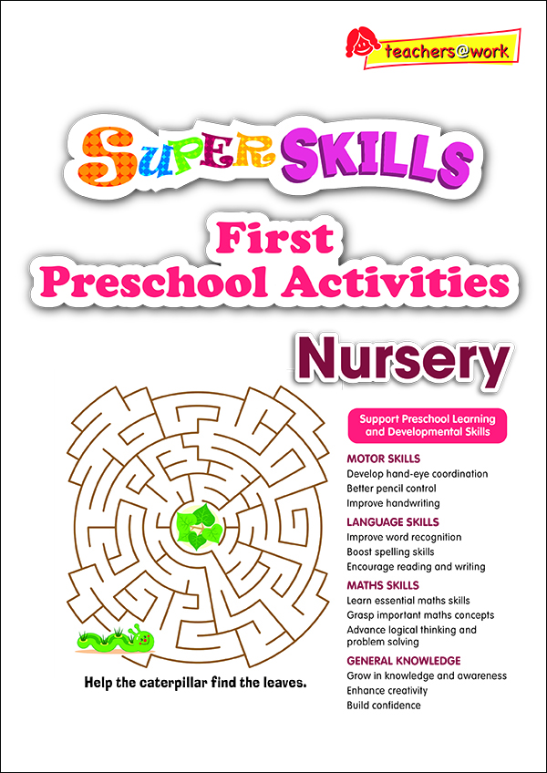 แบบฝึกหัดภาษาอังกฤษระดับอนุบาล Super Skills First Preschool Activities NURSERY