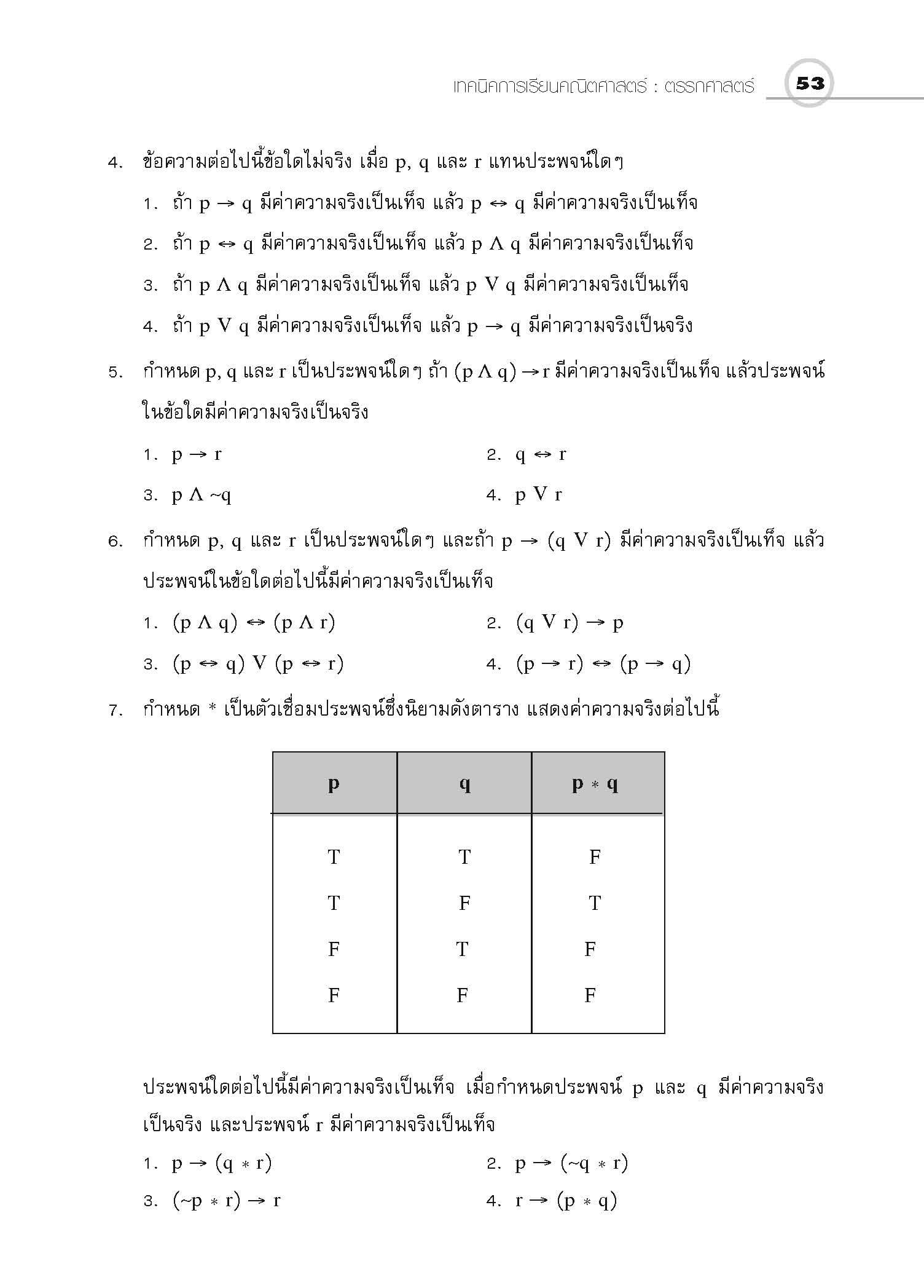 ชุดเทคนิคการเรียนคณิตศาสตร์ ม.ปลาย ตรรกศาสตร์