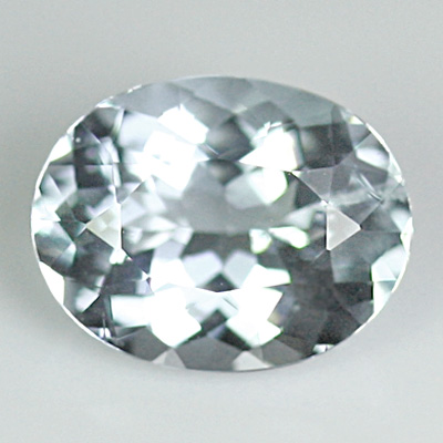อความารีน (Aquamarine) 1.56 กะรัต สีฟ้าอ่อน น้ำทะเล รูปไข่