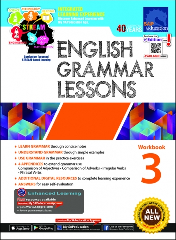 แบบฝึกหัดภาษาอังกฤษ Grammar ป.3 English Grammar Lessons Workbook 3