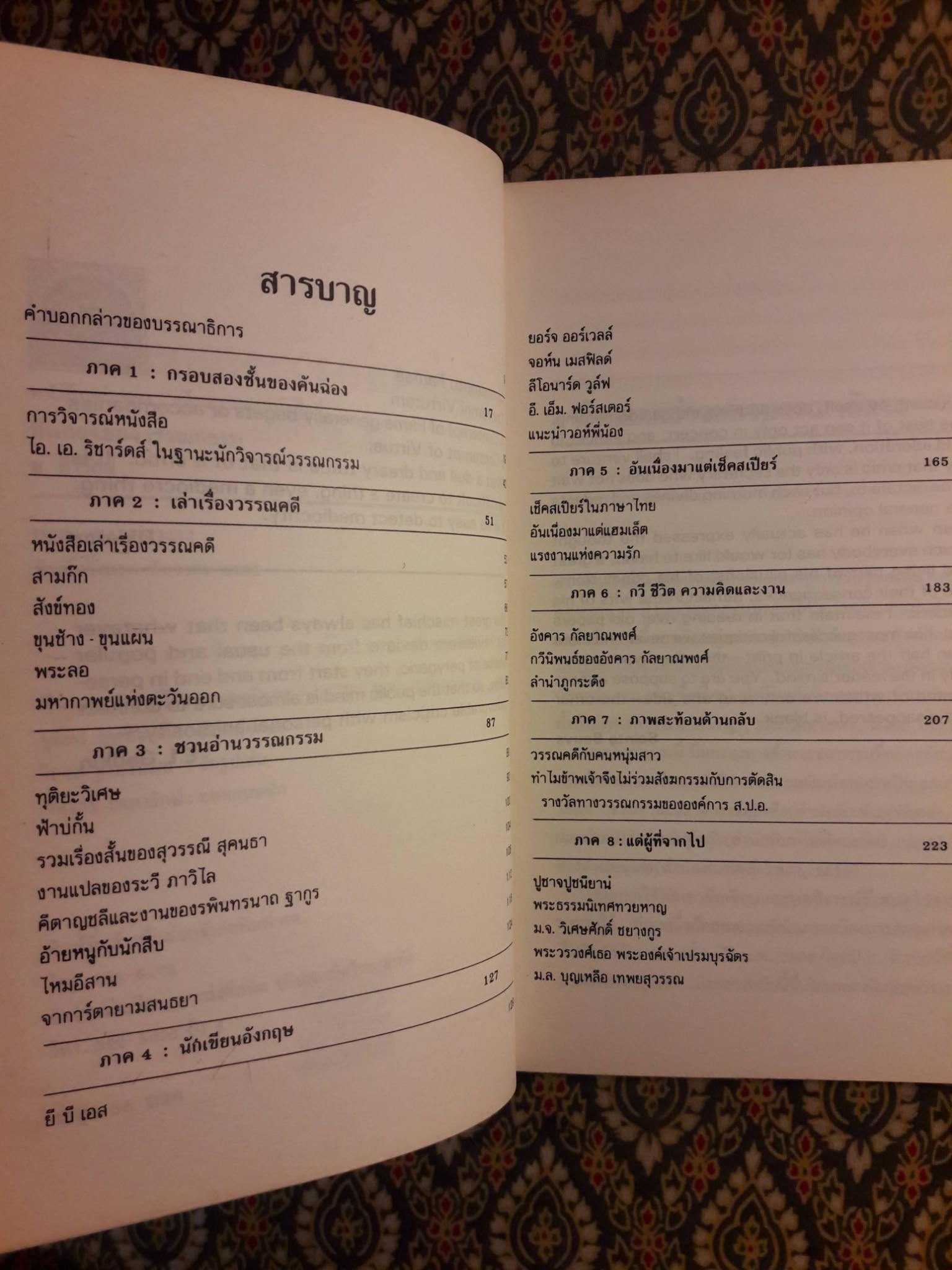 คันฉ่องส่องวรรณกรรม ทัศนะว่าด้วยนักเขียนและหนังสือในรอบสองทศวรรษ 2506 - 2525 "พร้อมลายเซ็น จำลอง ฝั่งชลจิตร"