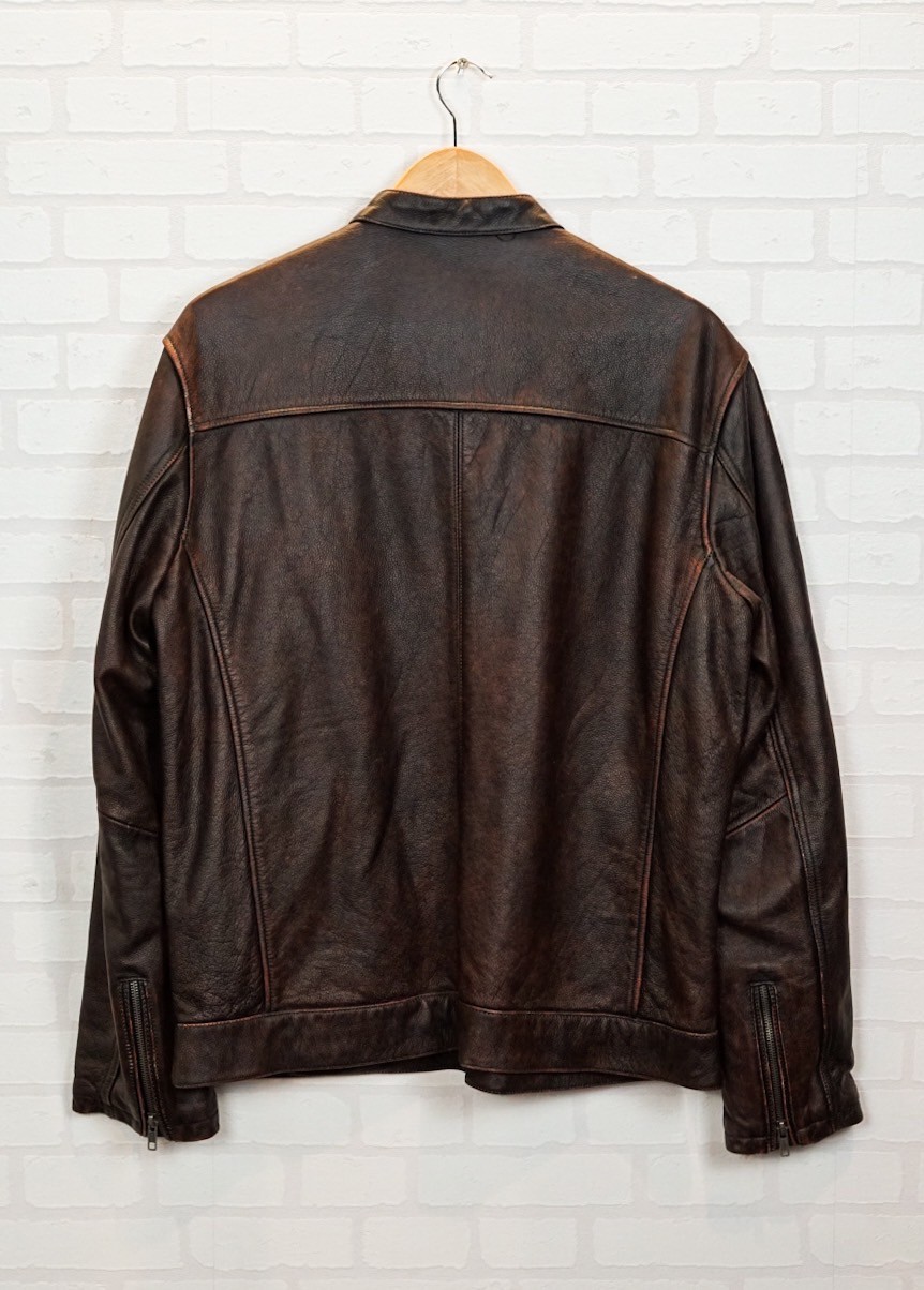 เสื้อหนังแท้ Night Road (น้ำตาล) (กรุณาสอบถามไซส์ก่อนสั่งซื้อ)