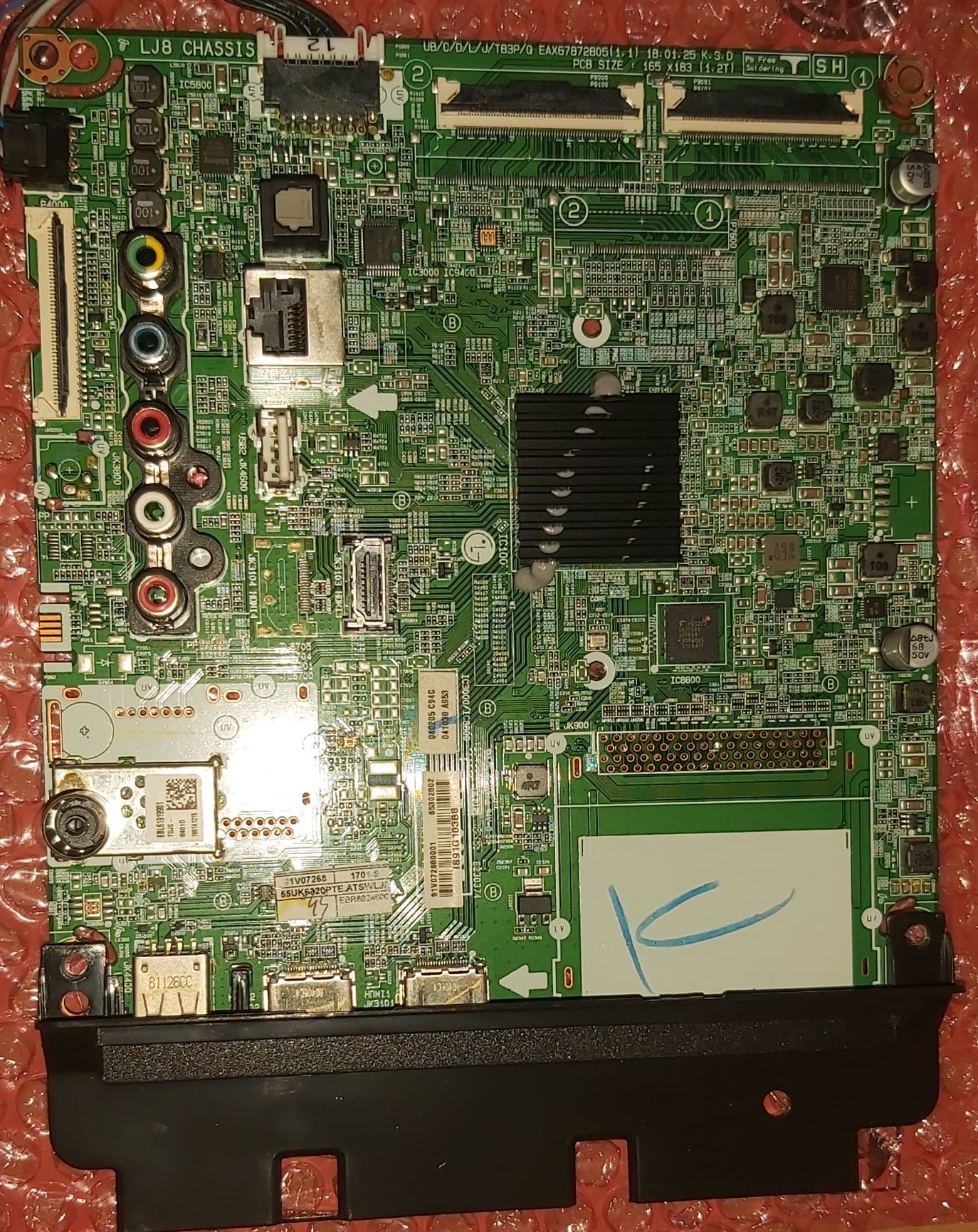 PCB MAIN 55UK6320PTE (คอนเน็คเล็ก) TV LG 55" อะไหล่แท้ 100%