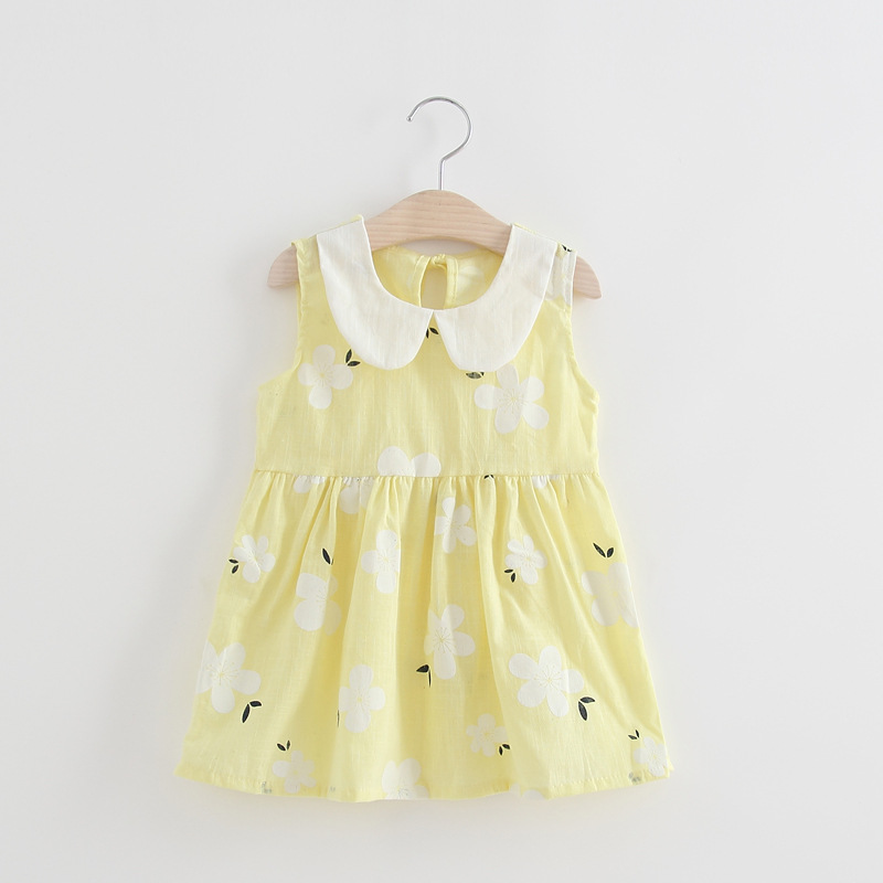 �เดรสเด็กคอบัว ลายดอกไม้ มินิเดรส � PETERPAN COLLAR DRESS