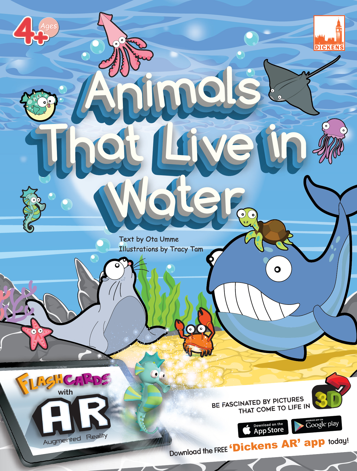 Flash Cards Animals That Live in Water (AR)