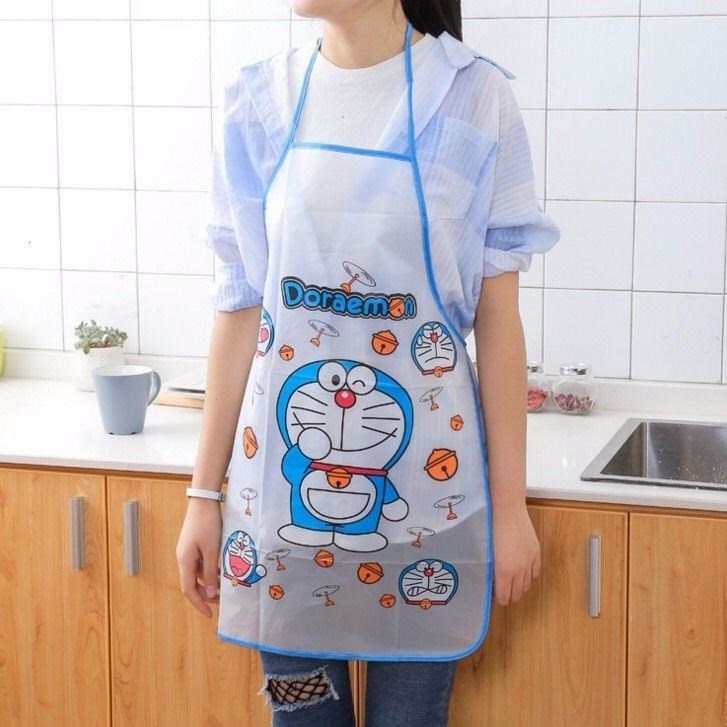muisungshop ผ้ากันเปื้อนลายการ์ตูน สำหรับเด็ก แบบคล้องคอ ผูกหลัง