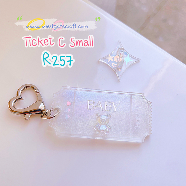 แม่พิมพ์ซิลิโคน R257 Ticket C Small