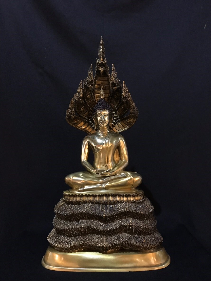 พระพุทธรูป พระนาคปรก หน้าตัก 9 นิ้ว (2ถอด)