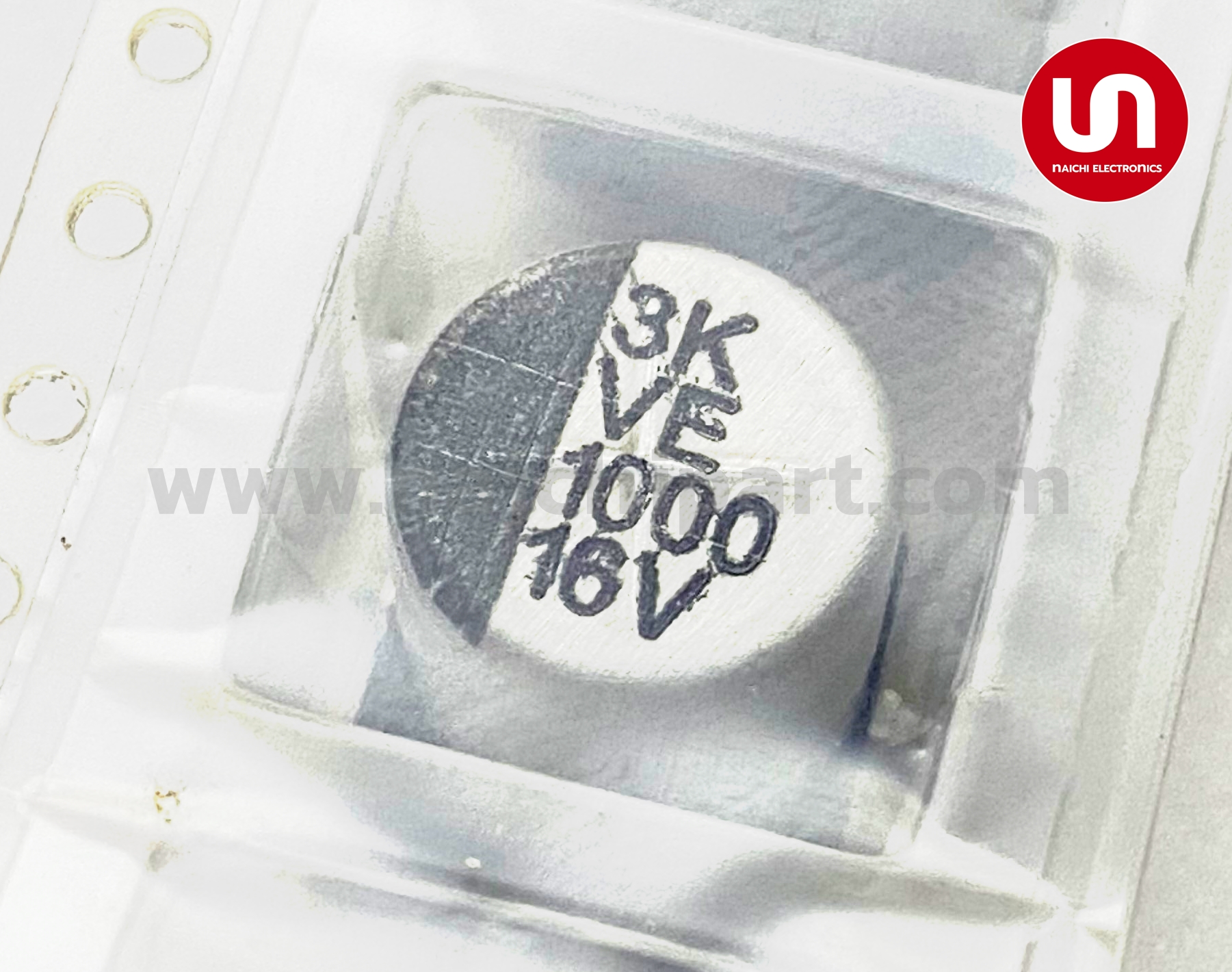 คาปาซิเตอร์ 1000uF 16V 105°C Size 10x10mm ระยะห่างขา 4.5mm Nichicon