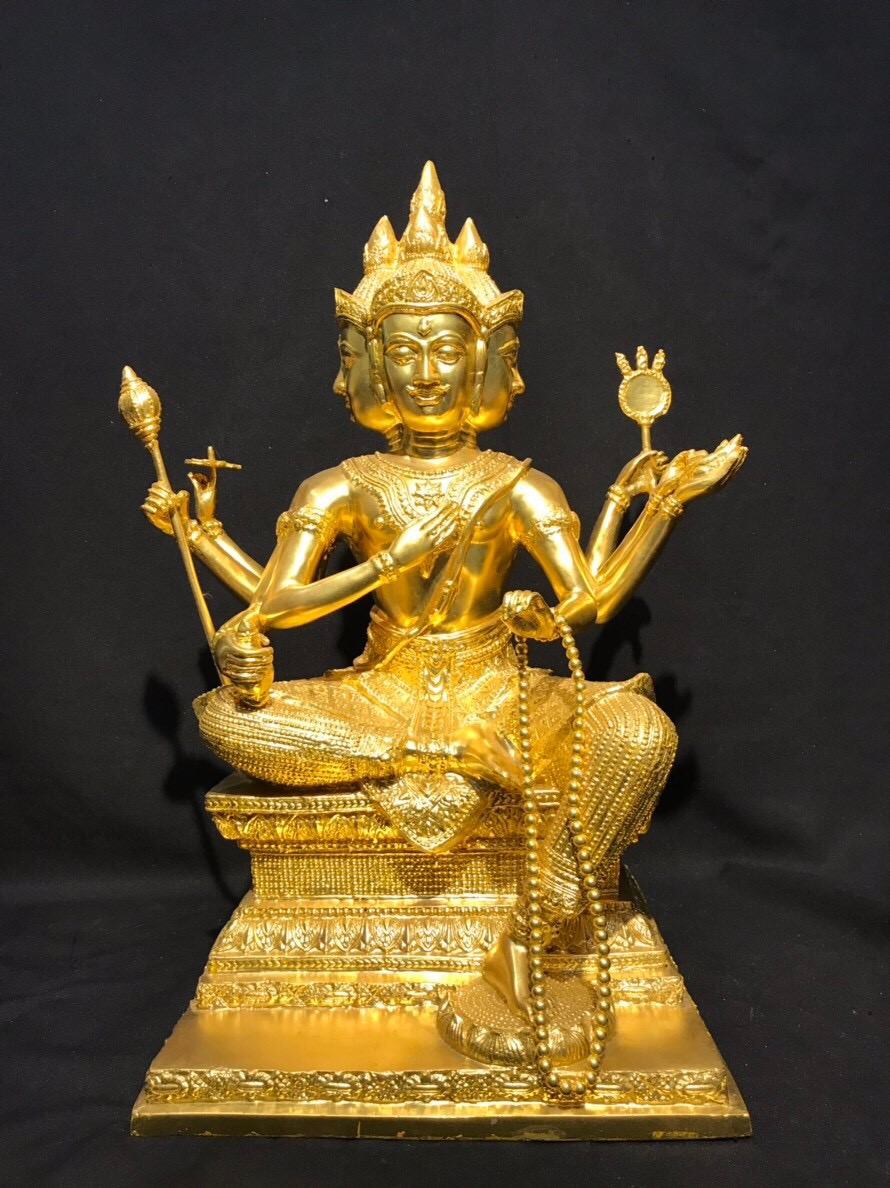รูปหล่อ พระพรหม ท้าวมหาพรหม หน้าตัก 14 นิ้ว โดยอาจารย์พราหมณ์