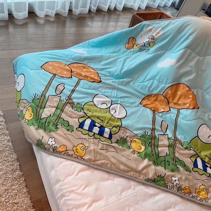 MUISUNGSHOP ผ้าห่มเด็ก ผ้ารองนอน ลายการ์ตูน ผ้าห่มฝ้ายญี่ปุ่น ขนาด 110x150 ซม KID blanket