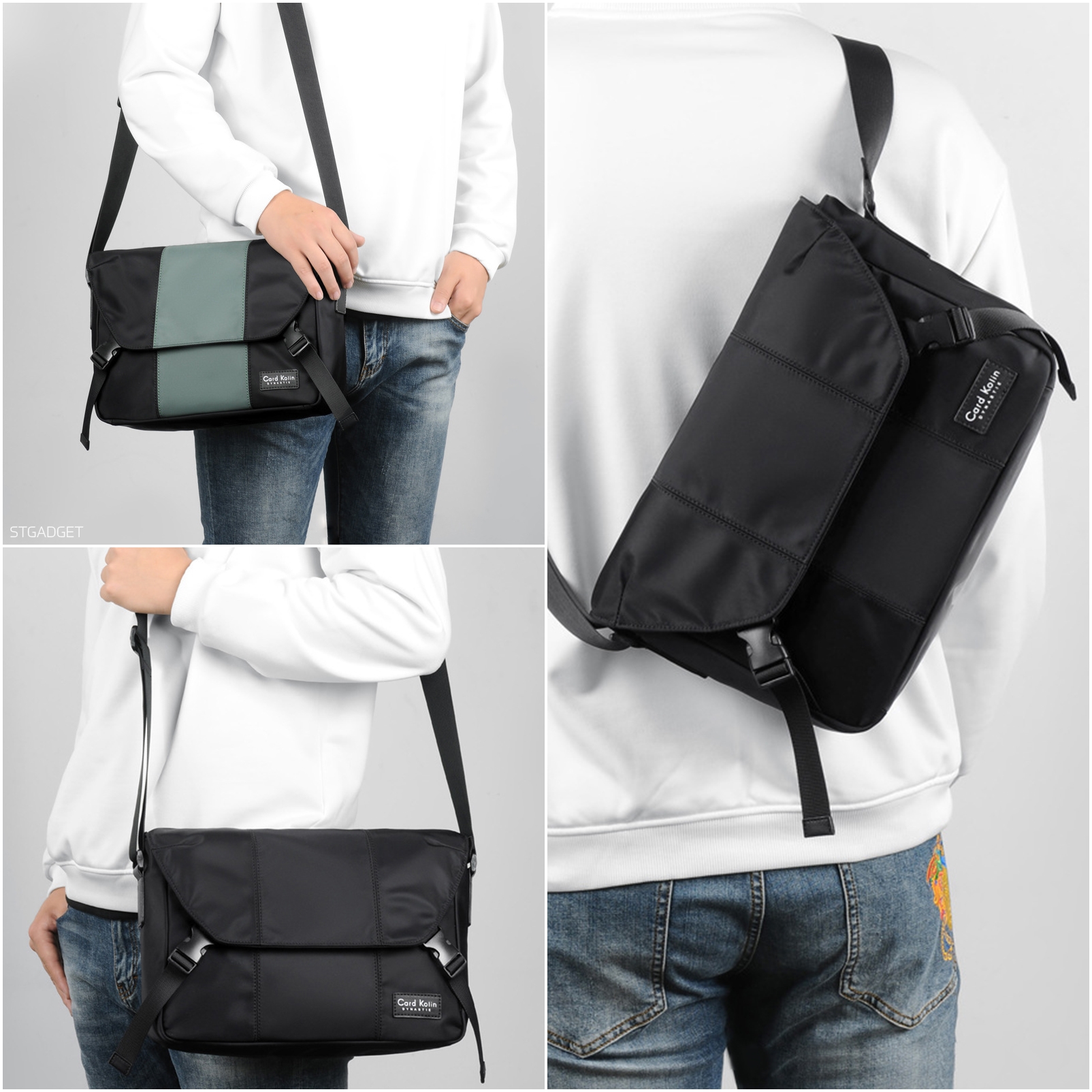 กระเป๋าสะพายข้าง Crossbody Bags กระเป๋าผู้ชาย กระเป๋าใส่ไปทำงาน ของแท้ 100% ใส่ iPad ได้ A053