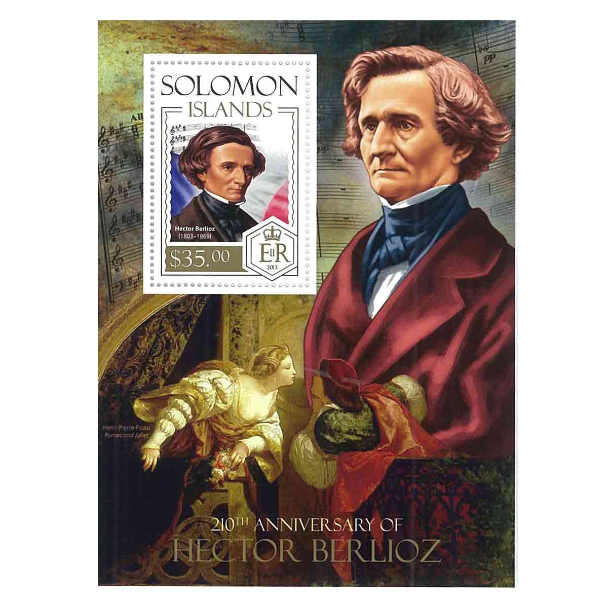 Solomon Islands Stamp, 2013 20th Anniversary of Hector Berlioz S/S
