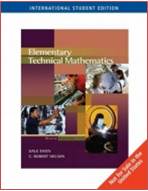 Elementary Technical Mathematics Paperback – International Edition, ISBN 9780495110453