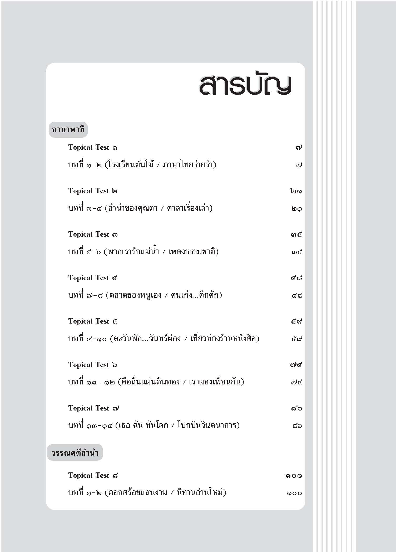 Topical Tests ภาษาไทย 2