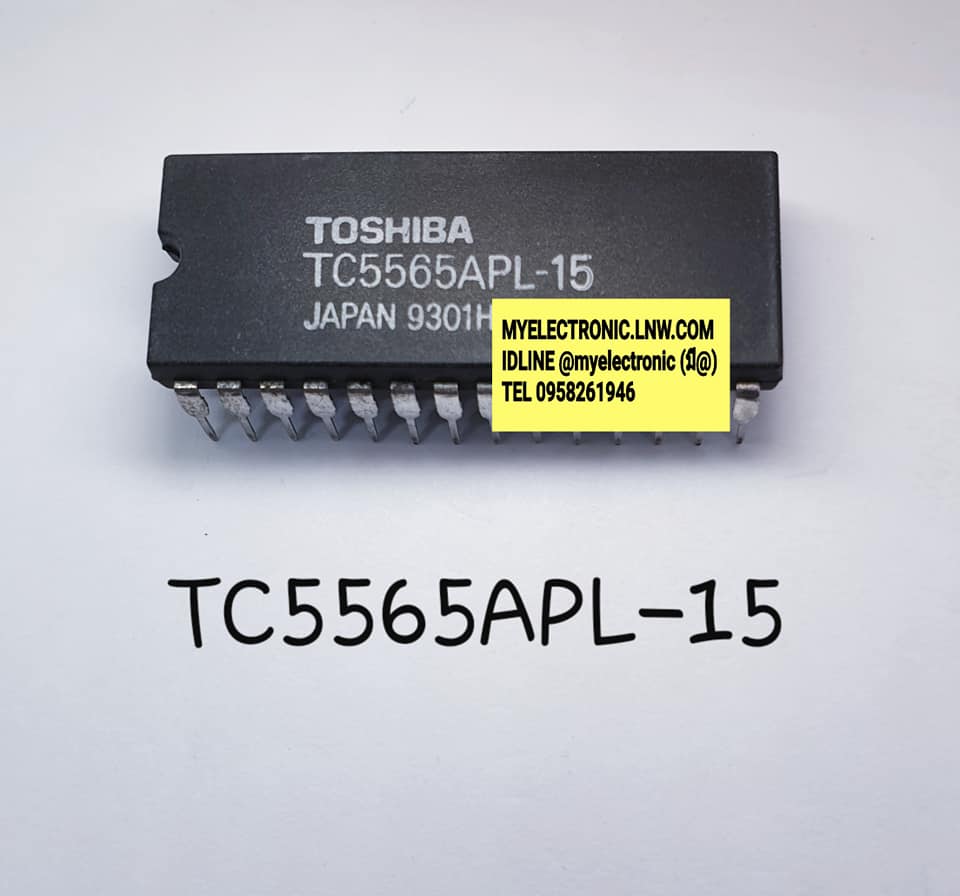 ขาย TC5565APL-15 ยี่ห้อ TOSHIBA ตัวถัง DIP28ขา TC5565 APL-15 ไอซี IC กว้าง ราคา ตัวละ . . . . หน่วย บาท