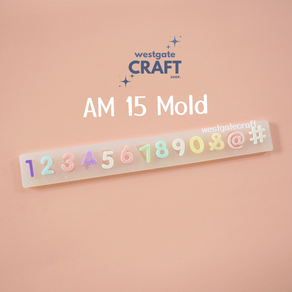 แม่พิมพ์ตัวอักษร AM13-15 Mold / Height 1.1-1.5 cm