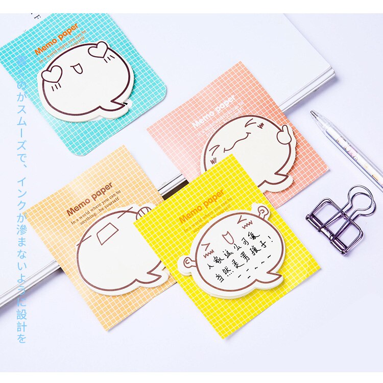 MUISUNGSHOP (1 ชิ้น) โพสอิท Sticky note กระดาษโน๊ต emote คละแบบ post-it