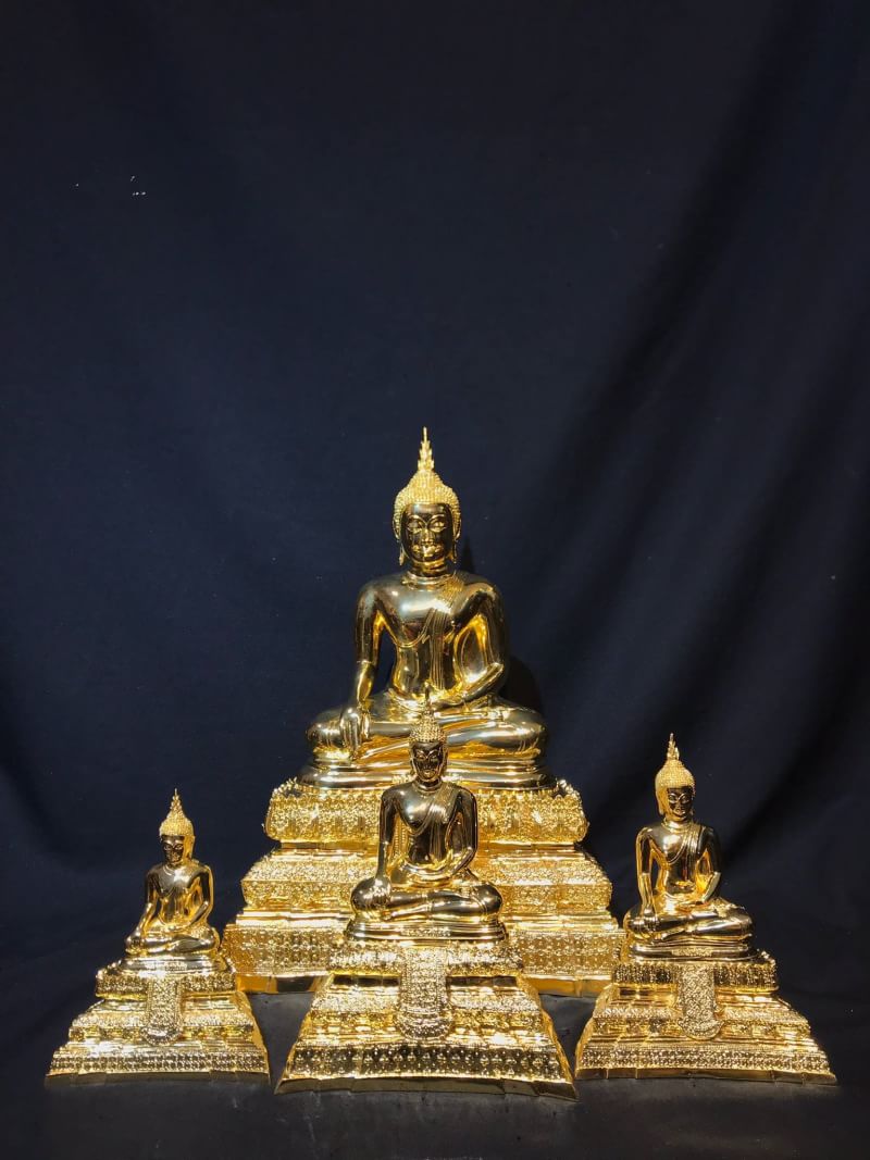 รูปหล่อพระพุทธรูป หลวงพ่อวัดไร่ขิง วัดไร่ขิง จ.นครปฐม พ.ศ.2561