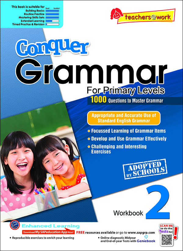 แบบฝึกหัดแกรมม่าภาษอังกฤษ ป. 2 Conquer Grammar For Primary Levels Workbook 2