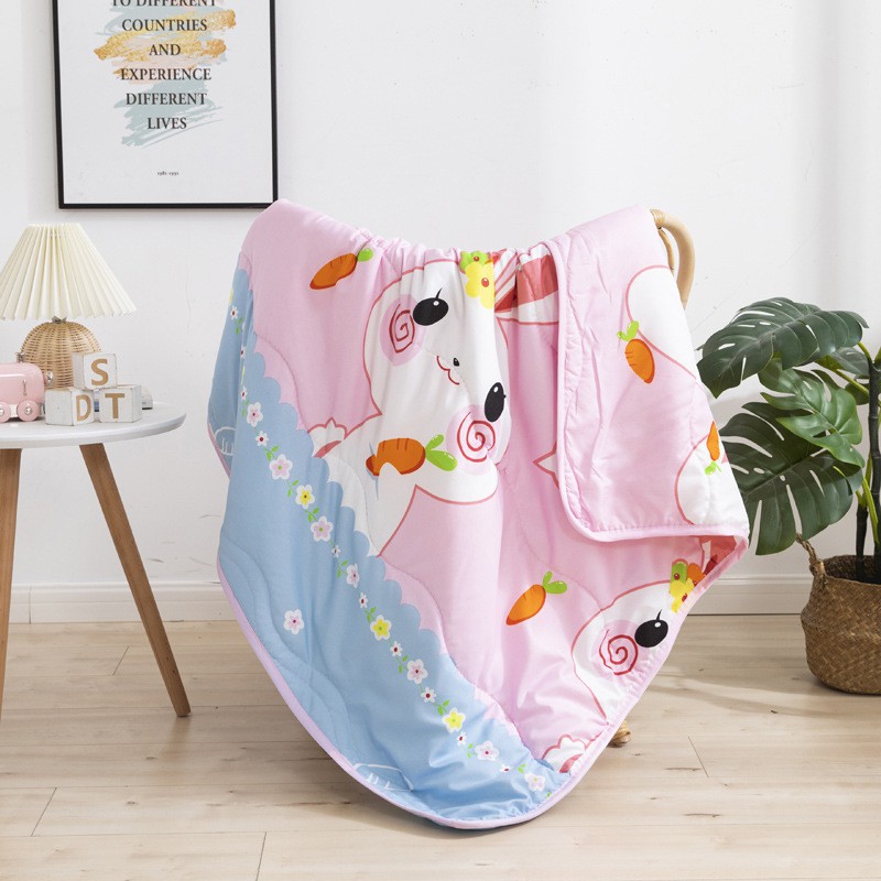 MUISUNGSHOP ผ้าห่มเด็ก ผ้ารองนอน ลายการ์ตูน ผ้าห่มฝ้ายญี่ปุ่น ขนาด 110x150 ซม KID blanket