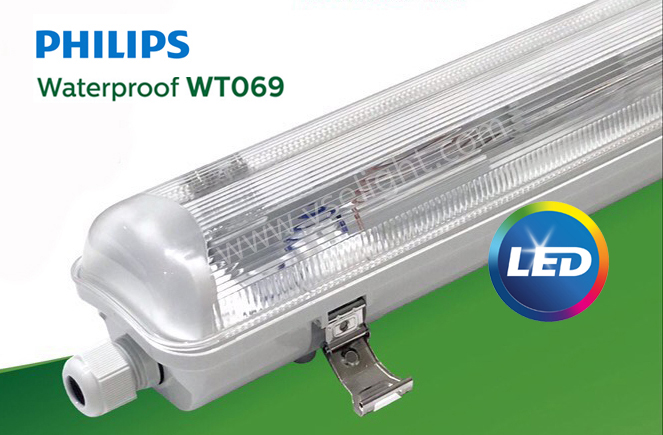 โคมกันน้ำกันฝุ่น Philips รุ่น WT069 - Bare TLED Waterproof