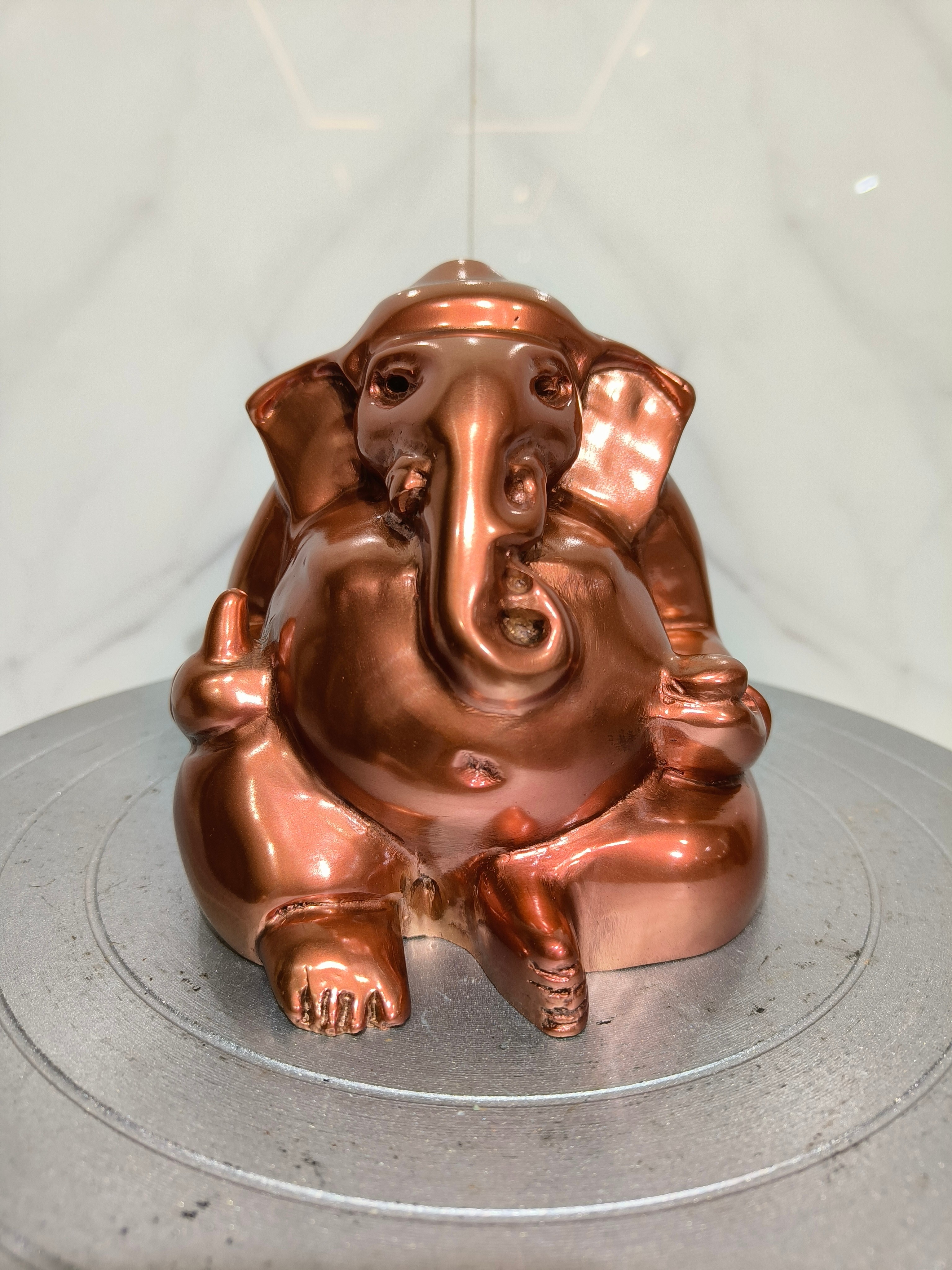 รูปหล่อ พระพิฆเนศ พระพิฆเนศวร ปาง วรมุทรา ปางนั่งประทานพร พิมพ์โบราณ หน้าตัก 5 นิ้ว