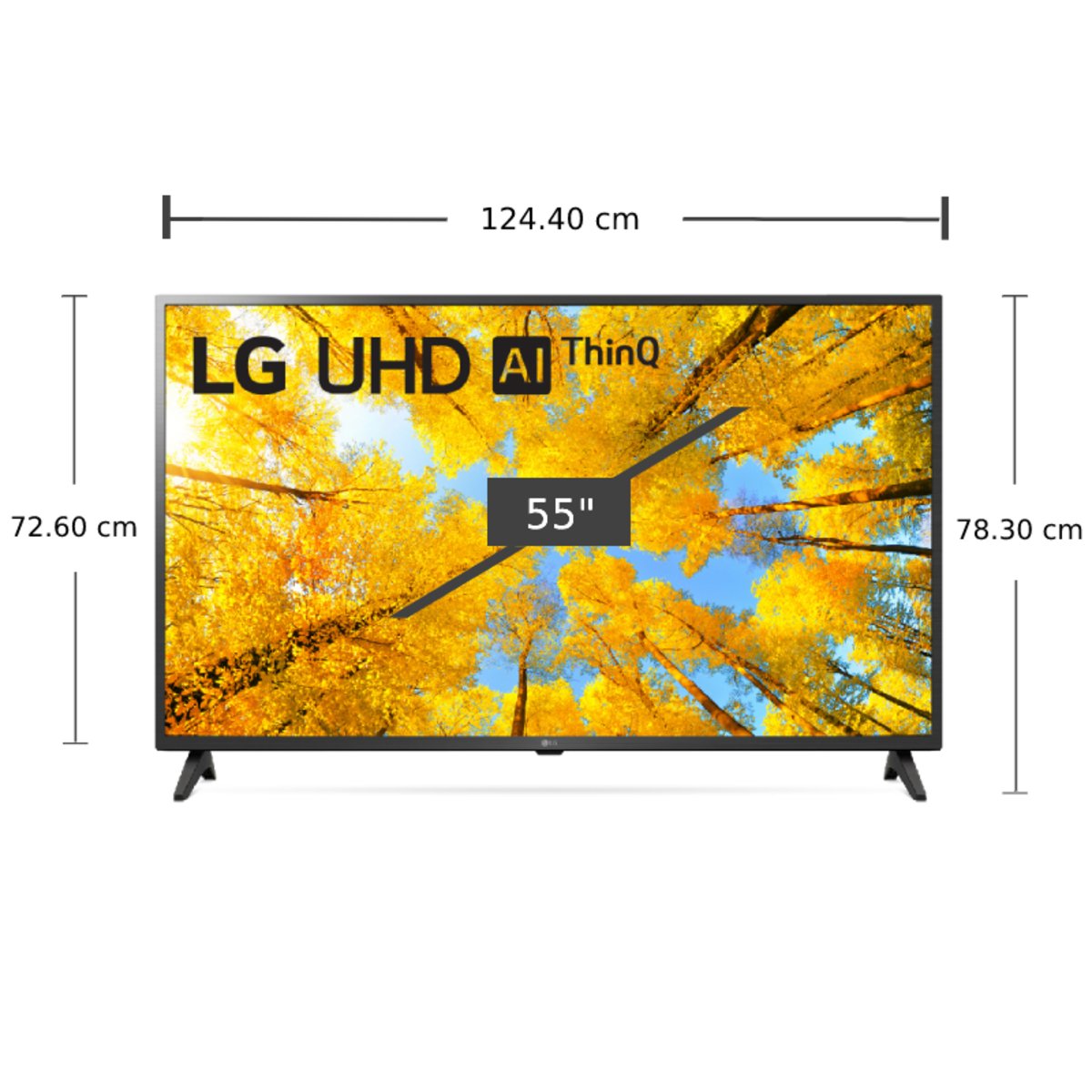LG UHD 4K Smart TV รุ่น 55UQ7500PSF | Real 4K l HDR10 Pro l LG ThinQ AI Ready l Google Assistant Ready