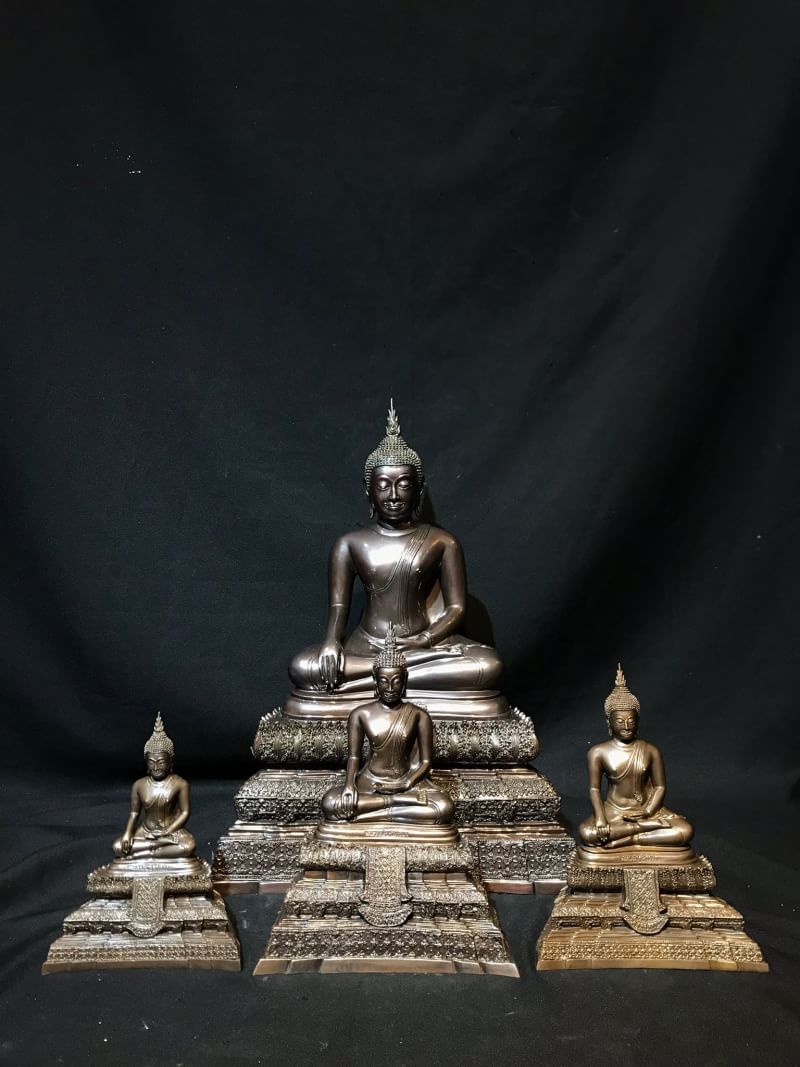 รูปหล่อพระพุทธรูป หลวงพ่อวัดไร่ขิง วัดไร่ขิง จ.นครปฐม พ.ศ.2561