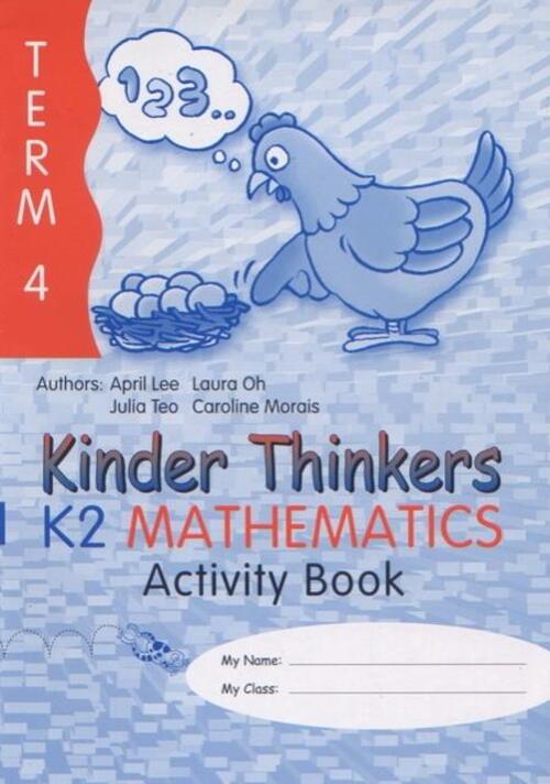 แบบฝึกหัดคณิตศาสตร์ภาษาอังกฤษอนุบาล Kinder Thinkers K2 Mathematics Term 4 Activity Book