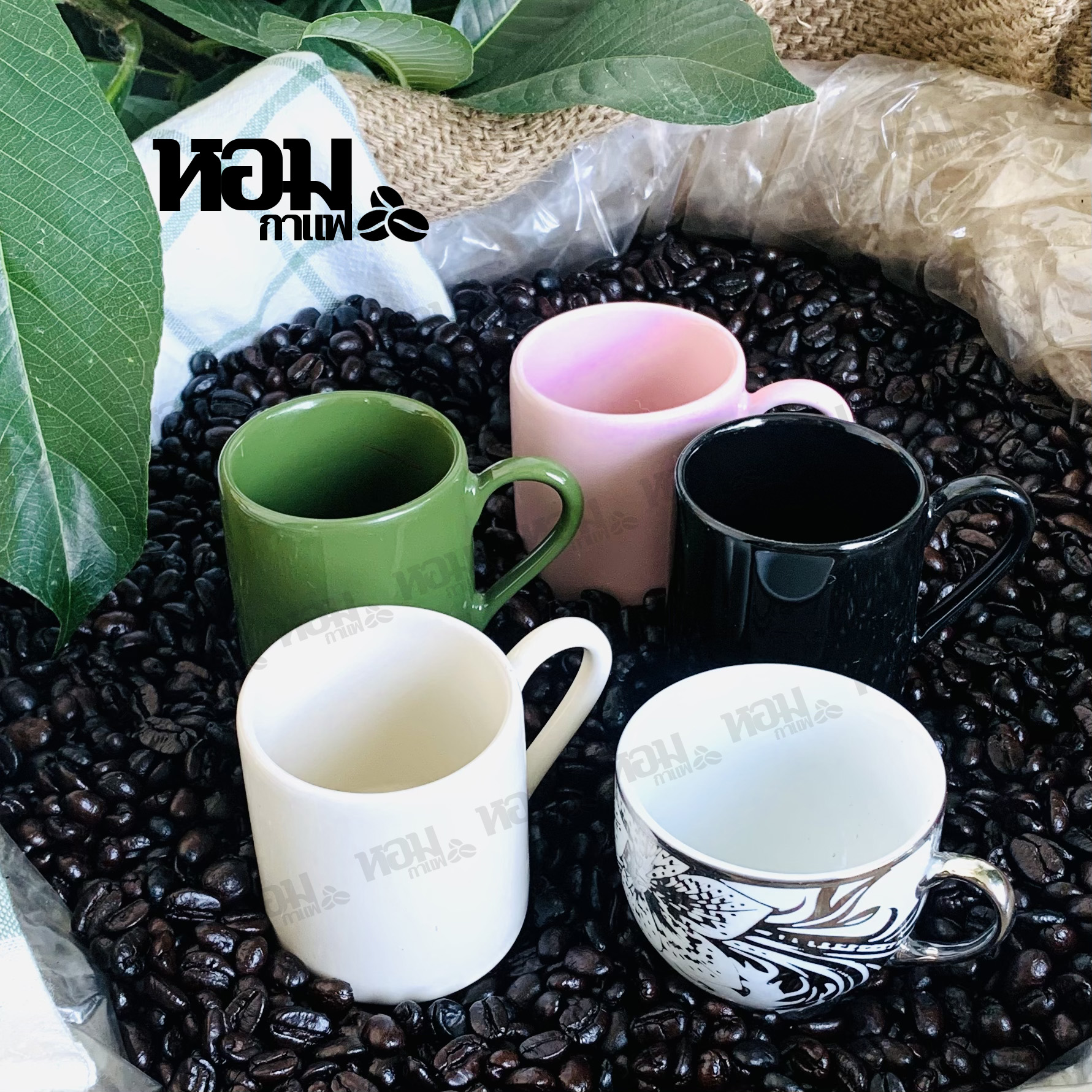 39 บาท แก้วกาแฟ 4 ออนซ์ แก้วเซรามิค แก้วบาริสต้า หลายขนาดให้เลือก เก็บเงินปลายทางได้