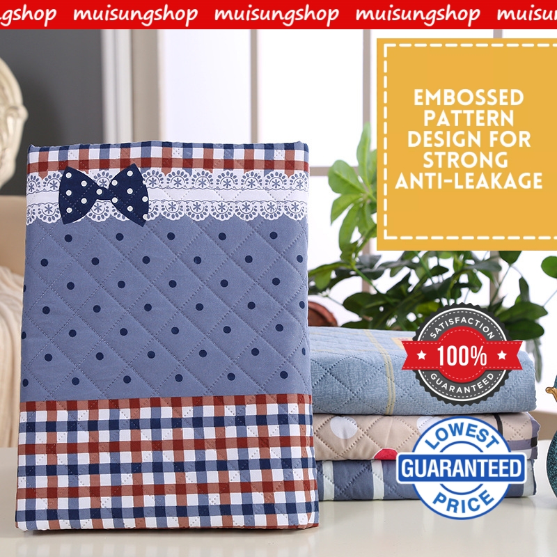 MUISUNGSHOP ขนาด 100*150 cm แผ่นรองกันเปื้อน รองฉี่ กันน้ำ ผ้ารองเปลี่ยนผ้าอ้อม ผ้ารองกันปัสสาวะ แผ่นรองซับที่นอน