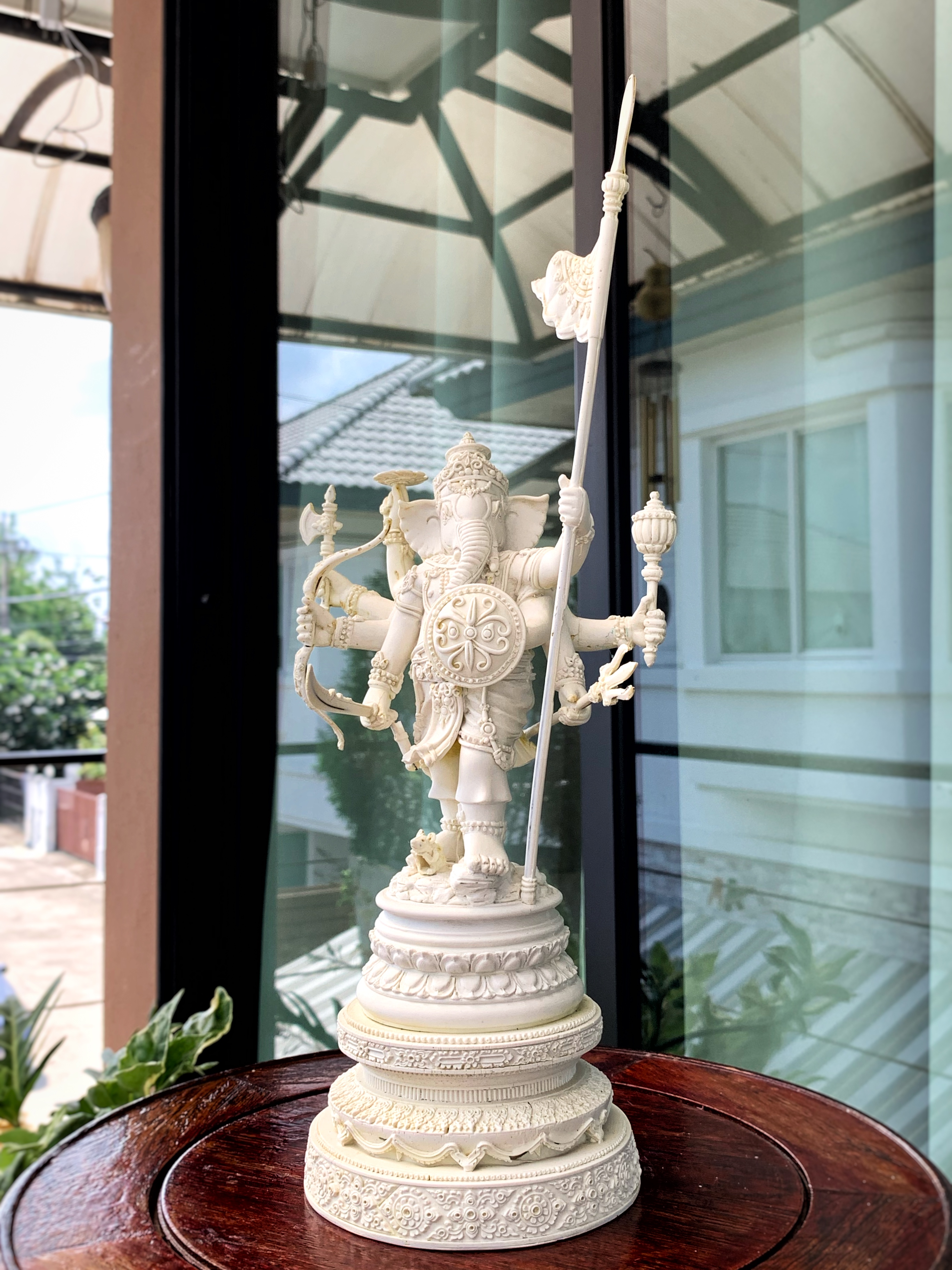 เทวรูป พระวีระคณปติ พร้อมฐาน หน้าตัก 3”