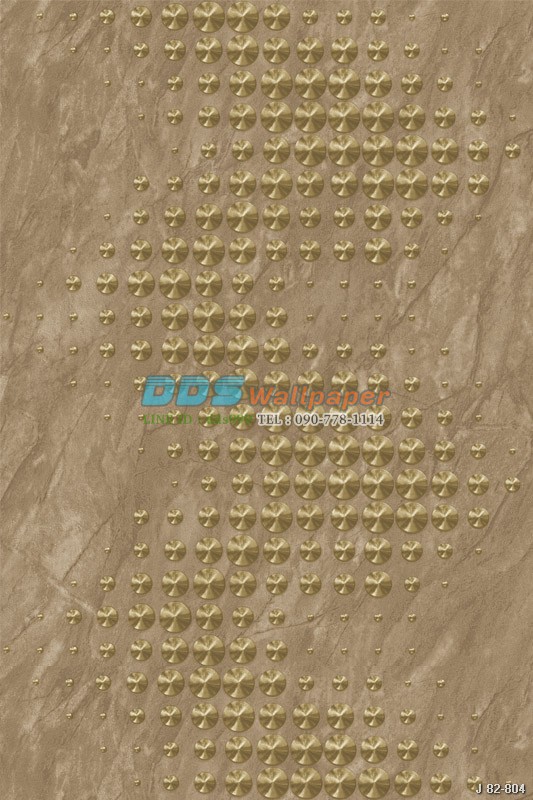 JPOP15-05 ลายวงกลม สีน้ำตาล