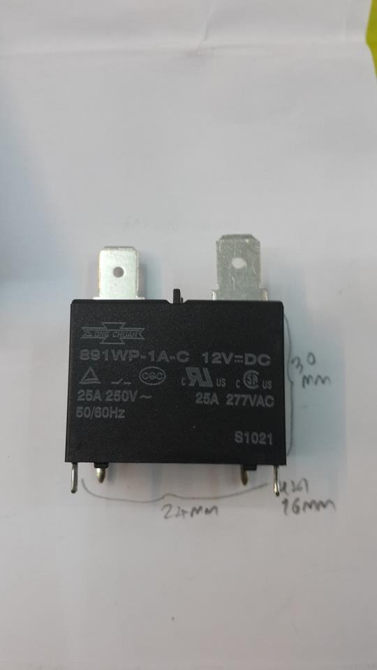 ขาย 891WP-1A-C12VDC รีเลย์12vdcRELAYยี่ห้อ รีเลย์ขาลงปริ้น4ขา 25A250VAC รีเลย์บอรด์แอร์ รีเลย์คอย์12v4ขา รีเลย์12v25a ราคา ตัวล่ะ . . . . . บาท