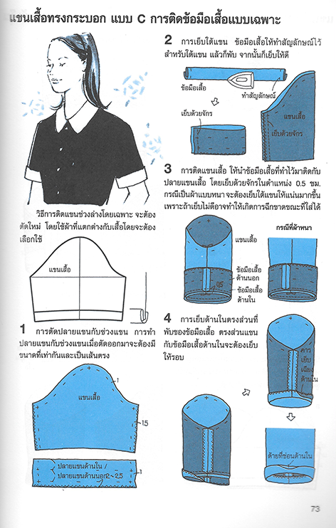 เทคนิคการเรียนรู้วิธีการตัดเย็บเสื้อผ้า ขั้นพื้นฐาน เล่ม 2