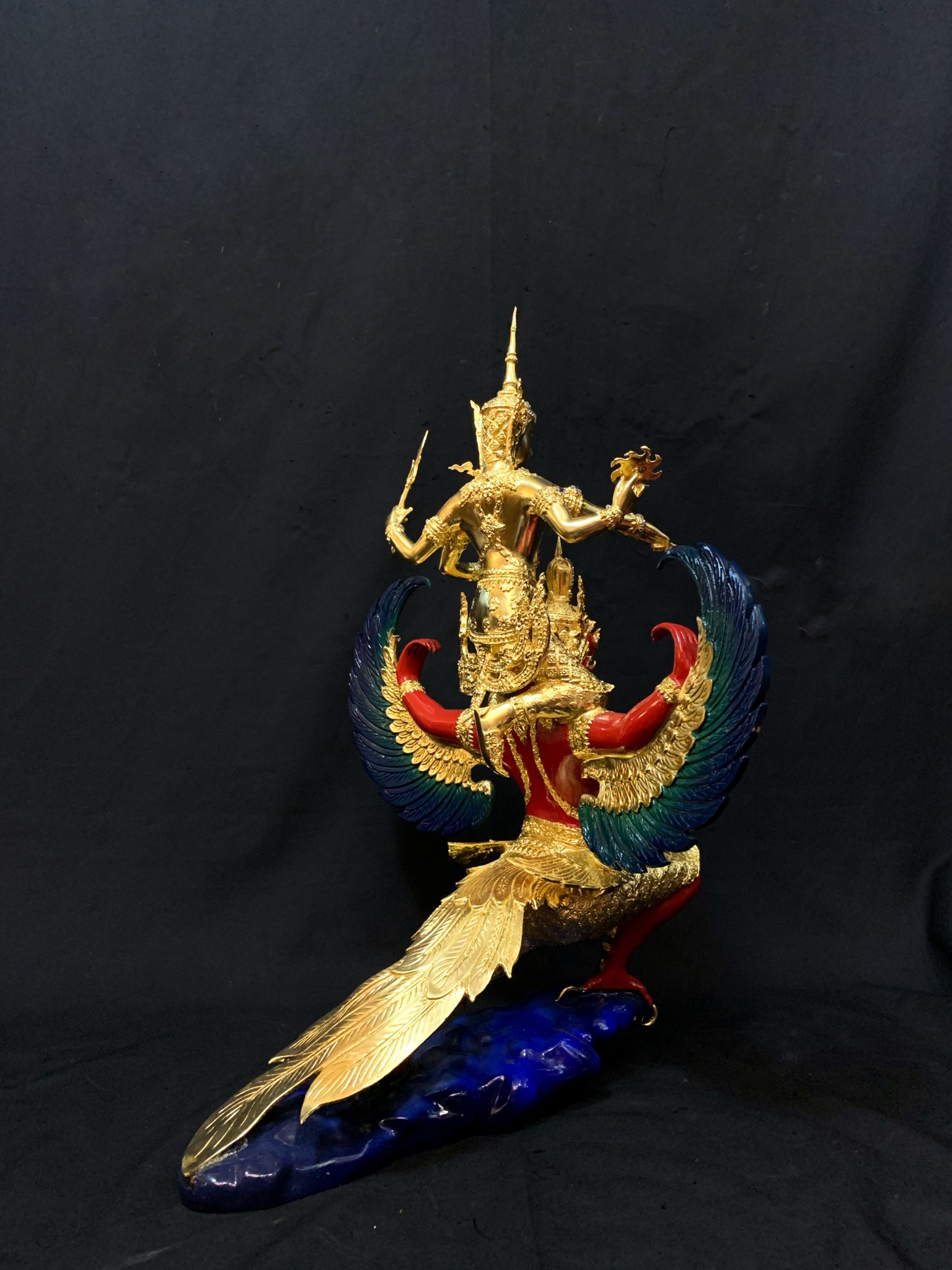 รูปหล่อ พระนารายณ์ทรงครุฑ หน้าตัก 9 นิ้ว