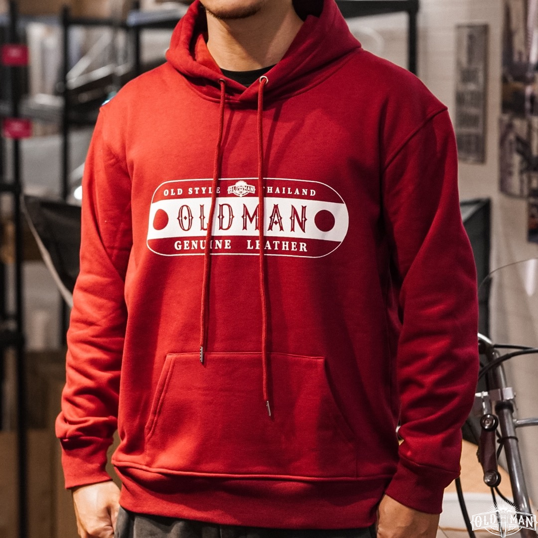 เสื้อฮู้ดแขนยาว H01 รุ่นสกรีน แดง (สอบถามไซส์ก่อนสั่งซื้อ)