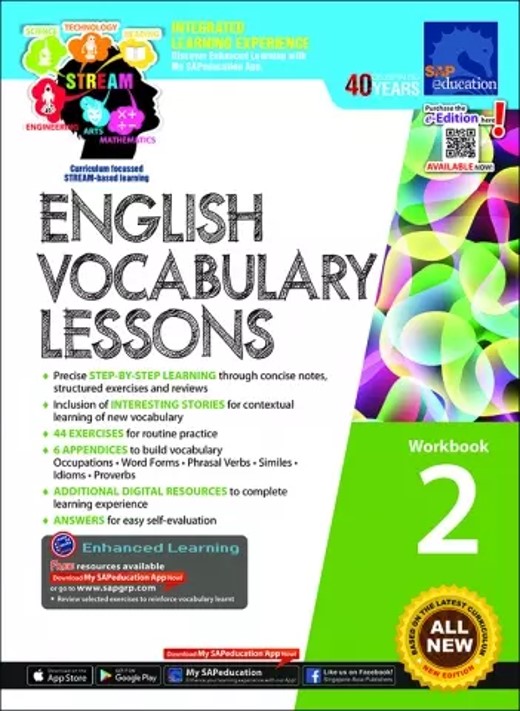 แบบฝึกหัดคำศัพท์ภาษาอังกฤษ ป.2 English Vocabulary Lessons Workbook 2