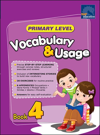 แบบฝึกหัดคำศัพท์ภาษาอังกฤษ ป.4 Primary Level Vocabulary & Usage Book 4