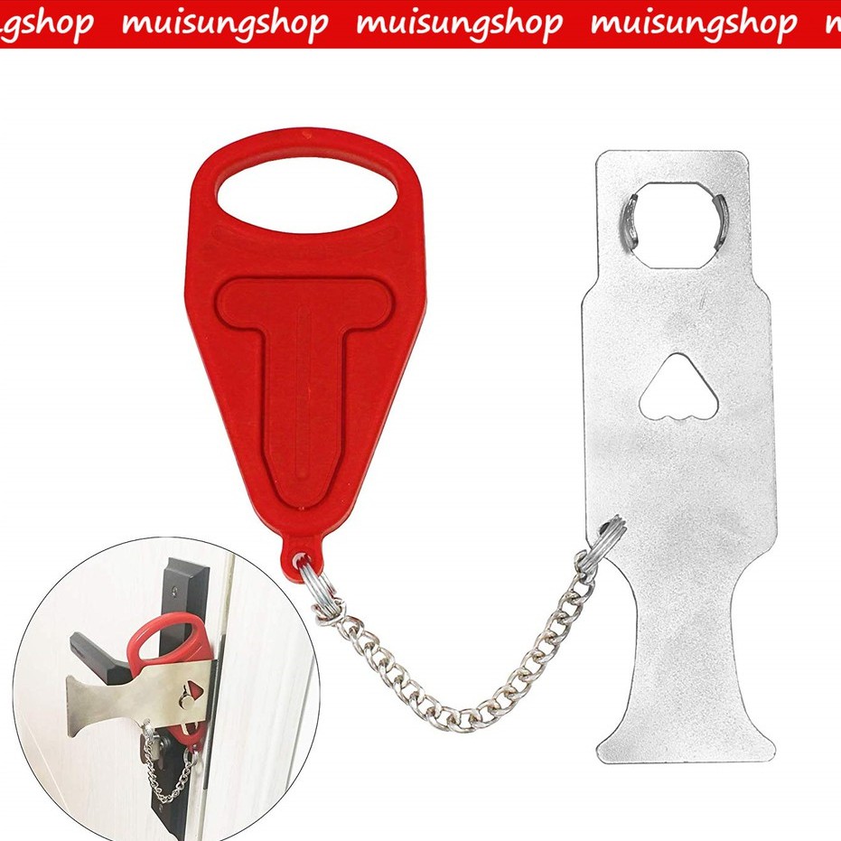 MUISUNGSHOP PORTALBLE Door Lock ที่ล๊อกประตูแบบพกพา ถูกที่สุด ส่งไทย
