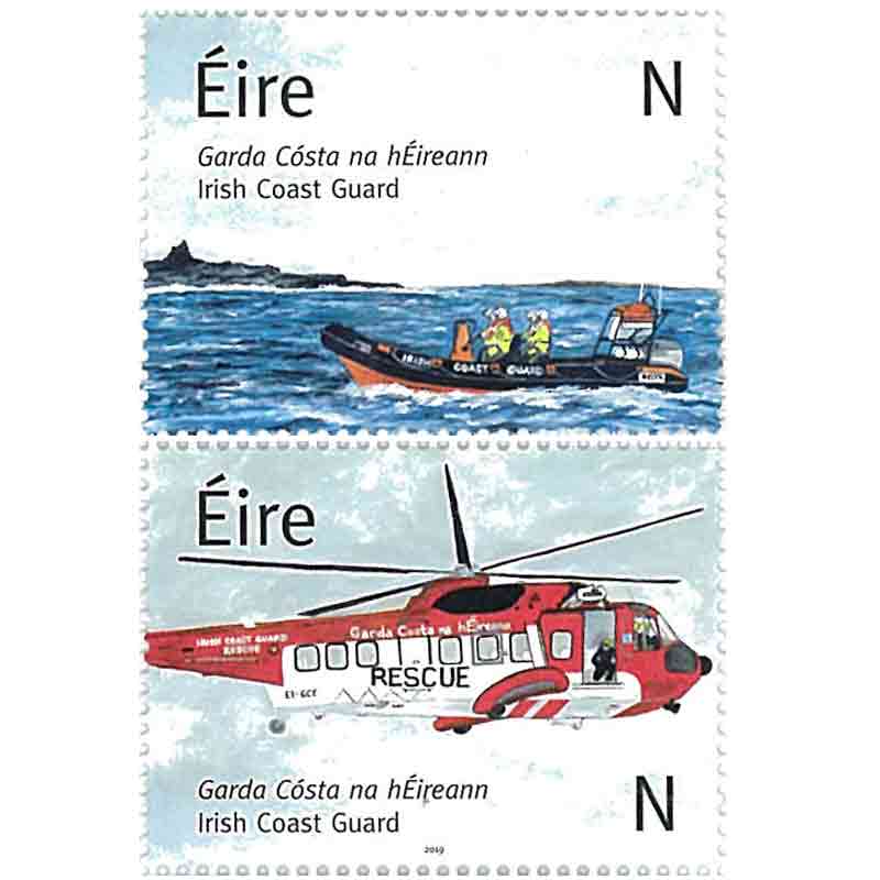 Ireland Stamp, 2019 Helicopter & Rescue Boat