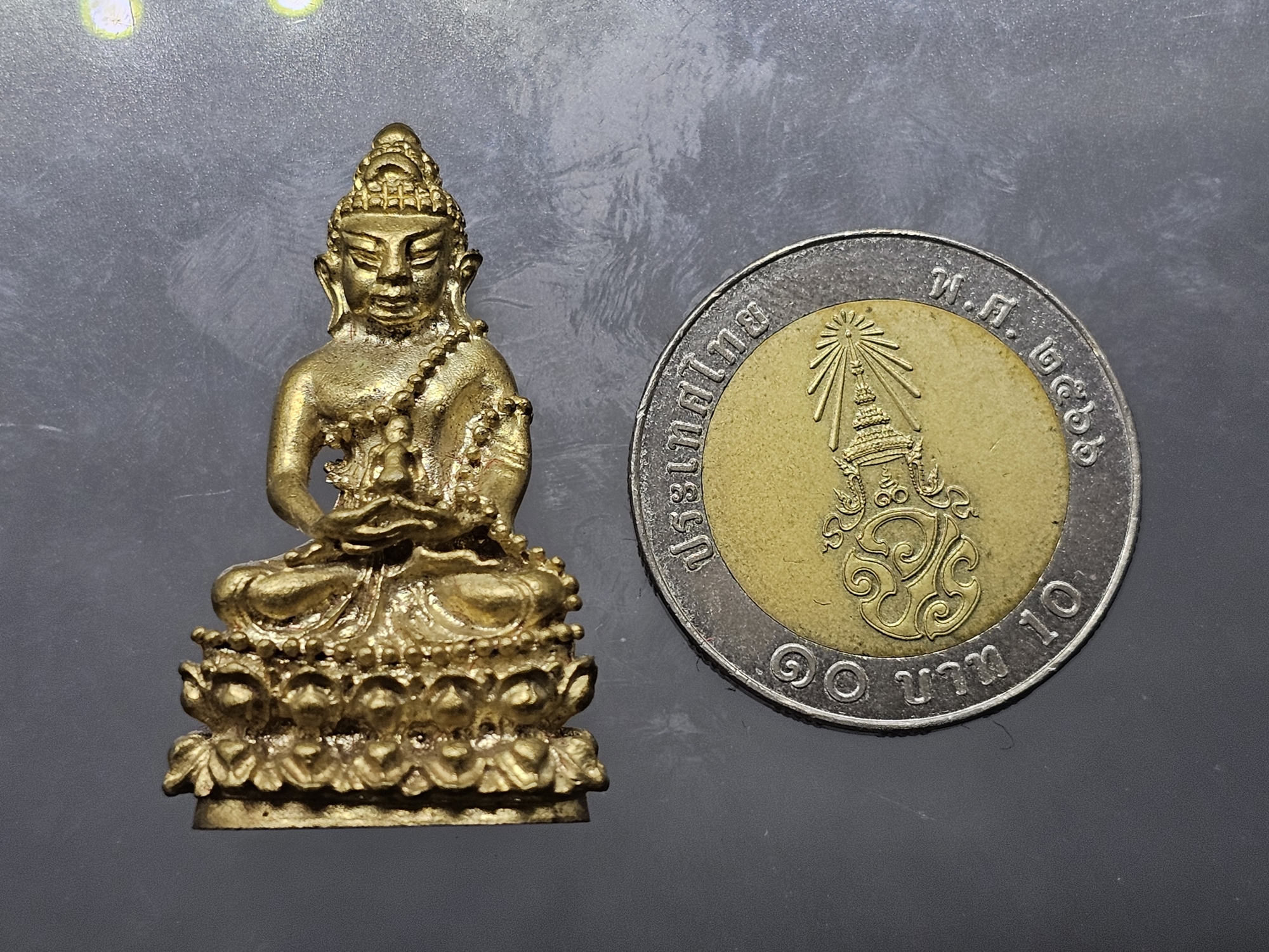 พระกริ่งฉลองพระชนมายุ ญสส 84 พรรษา เนื้อสัมฤทธิ์ วัดบวรนิเวศวิหาร ปี2540 พร้อมกล่องเดิม