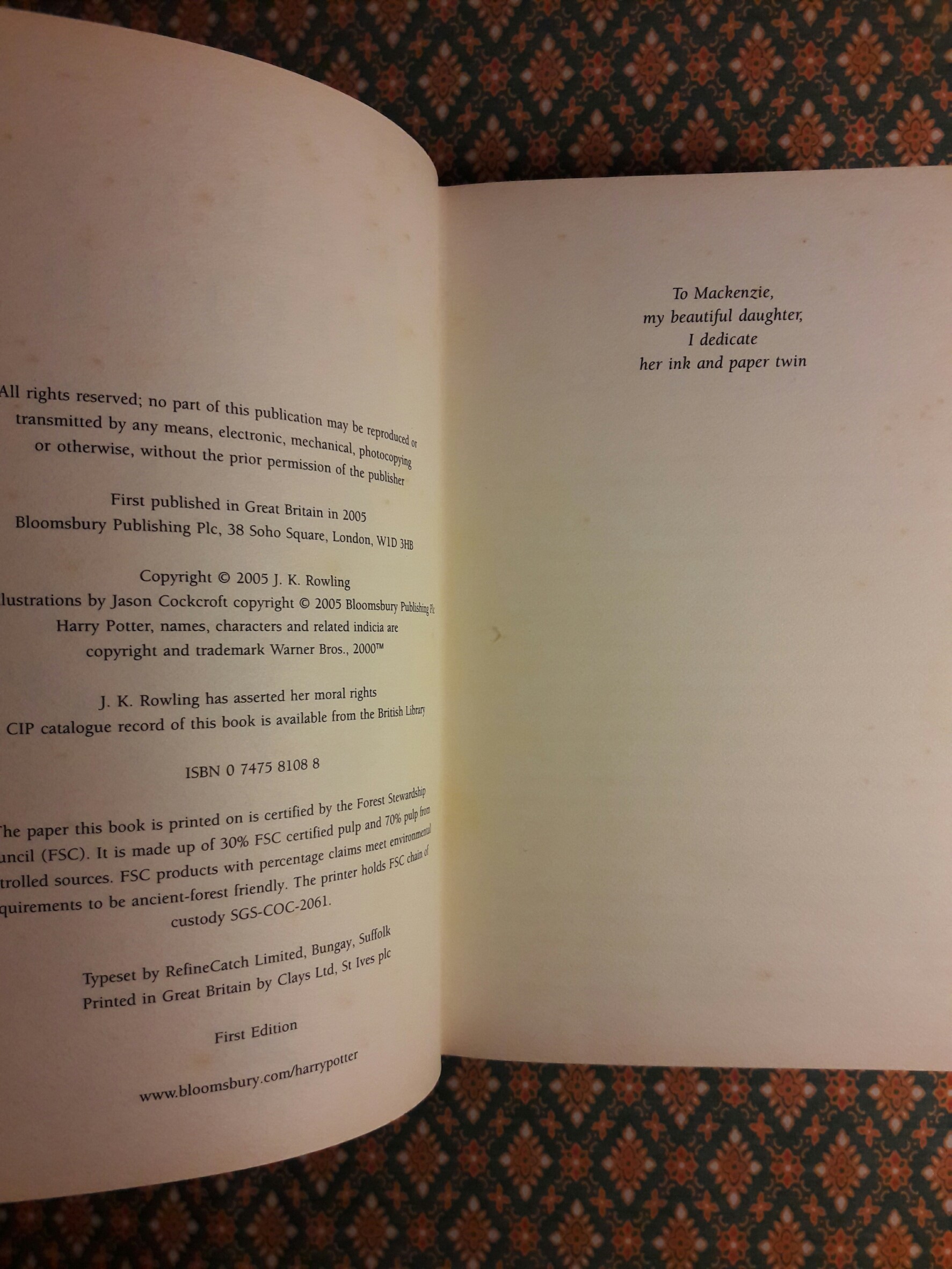 Harry Potter and the Half-Blood Prince ฉบับภาษาอังกฤษ